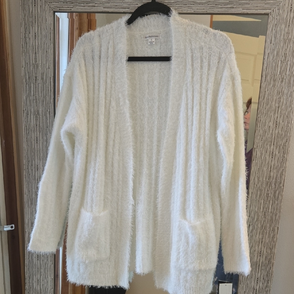 NWT JohnPaulRichard Cozy Winter White Women's Sweater